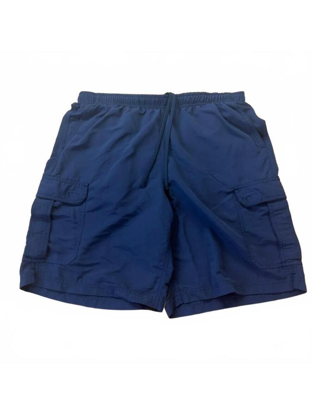 L.L.Bean Cargo Board Shorts Y2K Mens Medium Navy Gorpcore